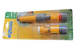 SADA SPOJOK S POSTREK. HUBIACOU - 4 diely Hozelock PVC konektorov
