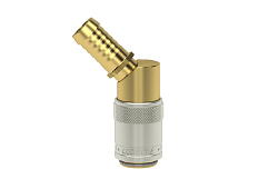 ESD*TL-45 - Rychlospojka Plastik Dn 9 s úhlovým trnem 45° bez ventilu pro standardní hadice