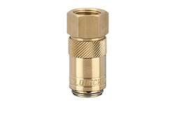 RÝCHLOSPOJKA ESD-I-AB - DN 9 mm, MS vonkajší závit, ventil, čap 13,5 mm