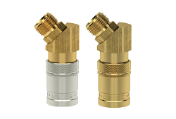 ESDF AG 45° - Rýchlospojka DN 9, MS 58 vonkajší závit, čap 13,5 mm