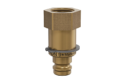 MKW VSUVKA NI - Vsuvka Európskeho profilu vnútorný závit bez ventilu, DN9, 15 Bar, poistný krúžok