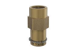 MKM RÝCHLOSPOJKA "I"AB - Rýchlospojka Európskeho profilu, s vnútorným závitom a ventilom, DN9, 15 Bar, poistný krúžok