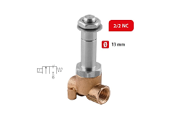 02F 2/2 NC - SOLENOID PRE KVAPALINY - NC - normálne zatvorený, priem. 13 mm, 40 bar/60-510L/hod.