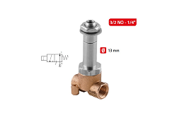 02F 3/2 NO - SOLENOID PRE KVAPALINY - NO - normálne otvorený, priem. 13 mm, 40 bar/60-510L/hod.