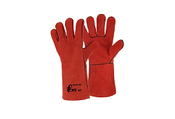 RUKAVICE CXS PATON RED - Zváračské, celokožené rukavice s bavlnenou podšívkou EN 420, EN 388