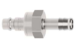 ŠTANDARD MALE TRN-AB SS - Nerezová obojstranne uzatváracia vsuvka s ventilom DN 7,2