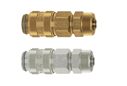 ŠTANDARD MINI TRN-AB TQ - Rýchlospojka DN5 s prípojkou na hadicu, 35 Bar (-20°C/+100°C)