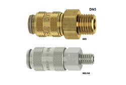 ŠTANDARD MINI AG/O MS (MS/NI) - Pre vodu, bez ventilu, vonkajšie závity BSPP , 35 Bar, (-20/+100°C)