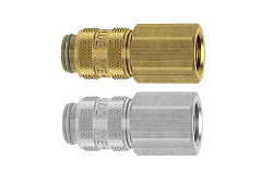 ŠTANDARD MINI IG/O MS (MS/NI) - Pre vodu, bez ventilu, vnútorné závity BSP, 35 Bar, (-20/+100°C)